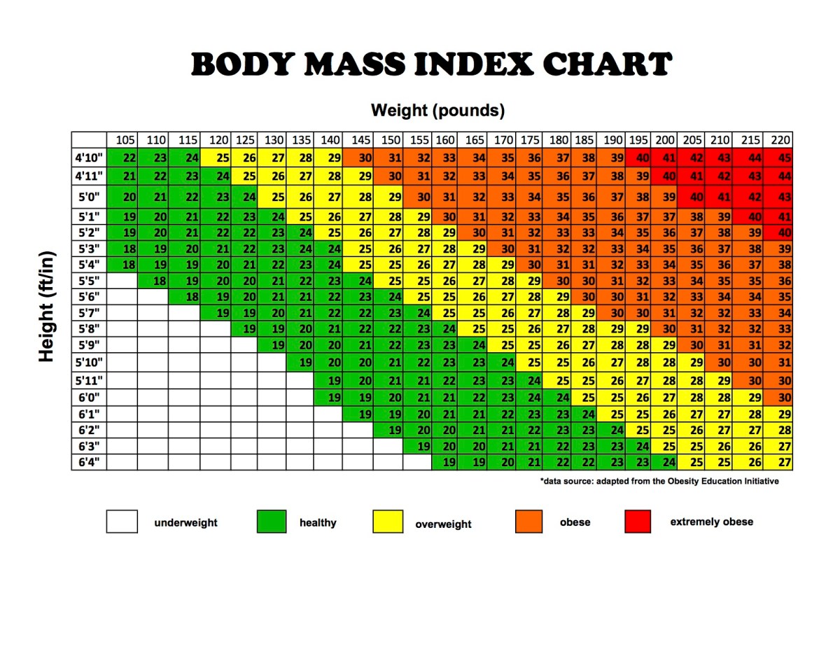 Body Mass Index Chart | Rocaliza Adventures Tours